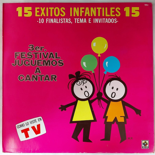 15 Exitos Infantiles 15 3er Festival Juguemos A Cantar Lp