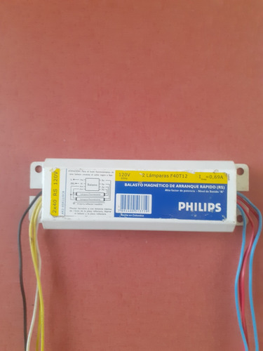 Balastro Philips Magnetico 2 × 40 Rs. 120 Vot.