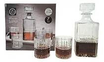 Comprar Set Vasos De Whisky X 6 Unid 240ml Con Botella Decantador 730ml Color Vidrio Happyware