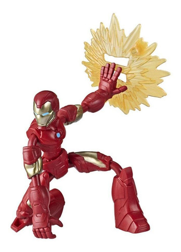 Figura Artic Bend And Flex Marvel Vingadores Homem De Ferro 