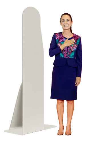 Figura Coroplast Lideres Mundo En Tu Sala Fiesta 1.75 M Sheinbaum/mexico