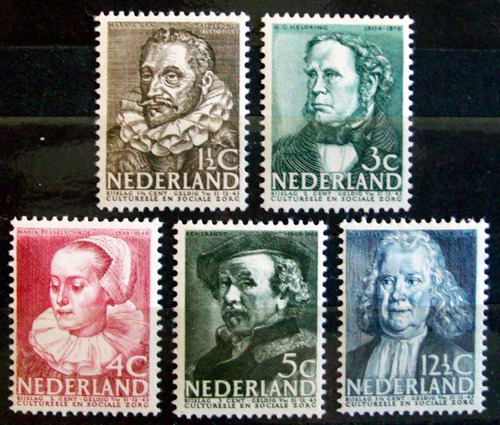Países Bajos, Serie Yv 304-08 Obras Sociales 1938 Mint L6881