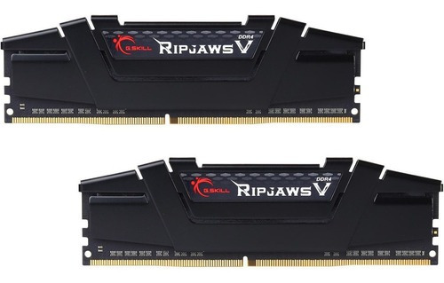 Memoria RAM Ripjaws V gamer color negro 16GB 2 G.Skill F4-3600C18D-16GVK