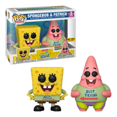 Bob Esponja Y Patricio Funko Pop 2pack / Hot Topic Exclusivo