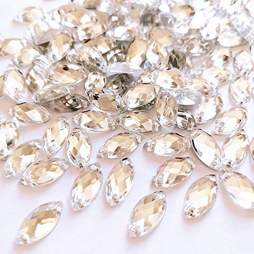 300 Piezas De Strass Acrílico Con Forma De Ojo De Caballo, T