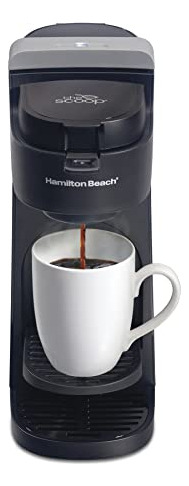 Cafetera Hamilton Beach The Scoop Single Serve, Color Negro