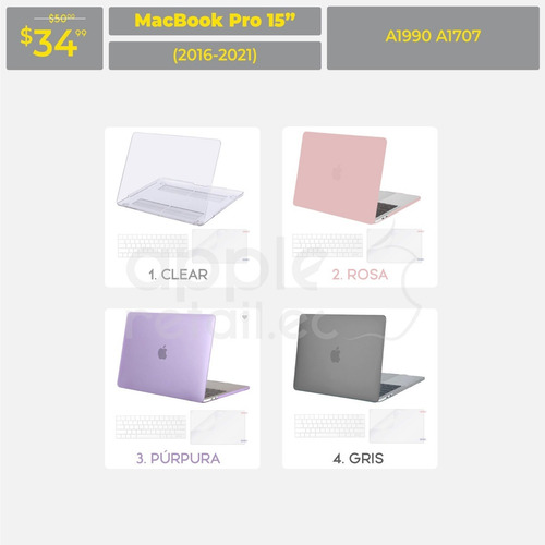 Case Estuche Protector Macbook Pro Air 11 13 15 16 Inc Iva