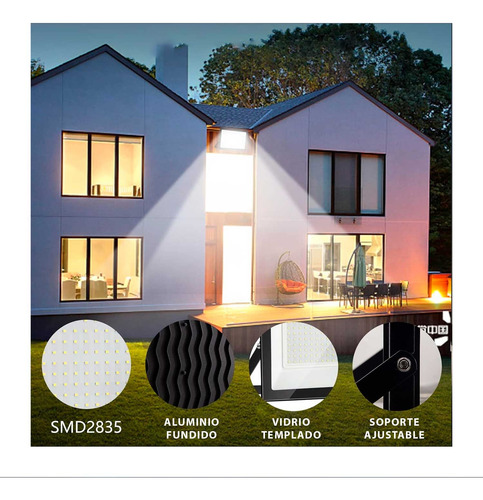 Reflector Led 100w + Pack X 2 Reflectores Led 30w Exteriores