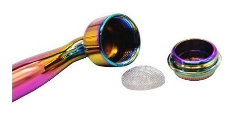 Imagen 6 de 6 de Pipa De Fumar Metalica De Alta Calidad Tornasol