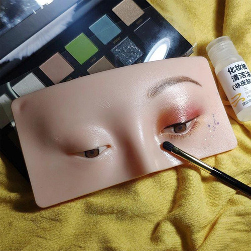 Tablero De Práctica De Silicona, Modelo De Cara, Maquillaje