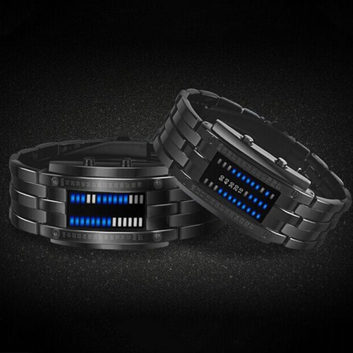 Binario Reloj Electrónico Pareja Con Impermeable Led 2pc