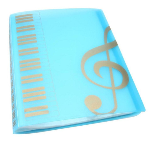 Imagen 4 de 6 de Folder Music Sheet , Tamaño A4, 40 Páginas (azul)