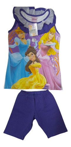 Pijama Verano Nena Calza Princesas Disney 848-13
