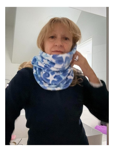Tini Cuellito Polar Bufanda Cuellos Capucha Estrellas