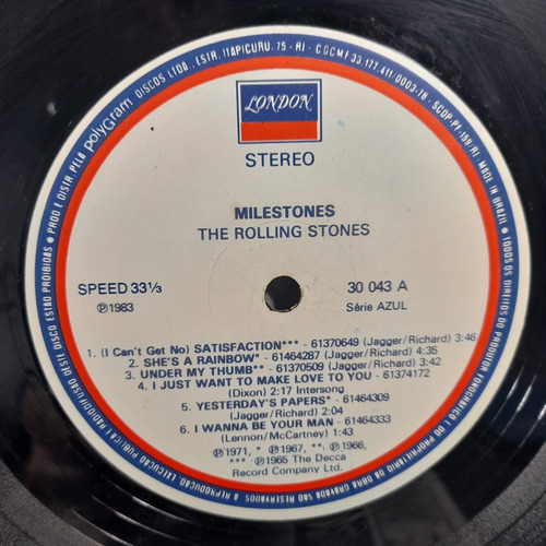 Imagem 5 de 8 de Vinil Lp Rolling Stones Milestone Com Encarte