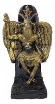 Comprar Figura Baphomet Dorado Macho Cabrío Lucifer Demonio 20 Cm