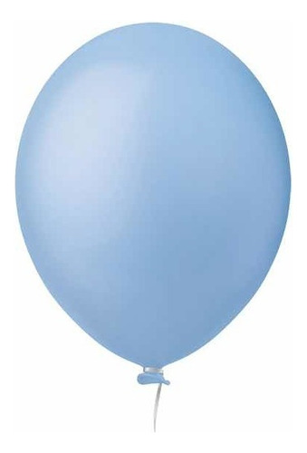 Balão Bexiga Liso Festa Decoração 5 Polegadas C/ 50 Und Cor Azul-claro