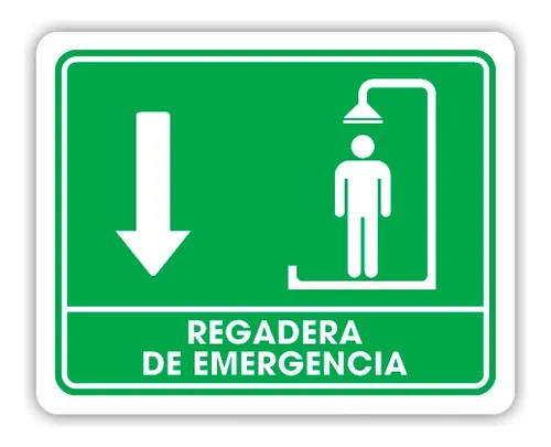 comprar Señalamiento Regadera De Emergencia 30x40 Seguridad