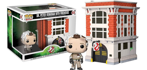 Funko Pop Ghostbusters Dr. Peter Venkman With Firehouse