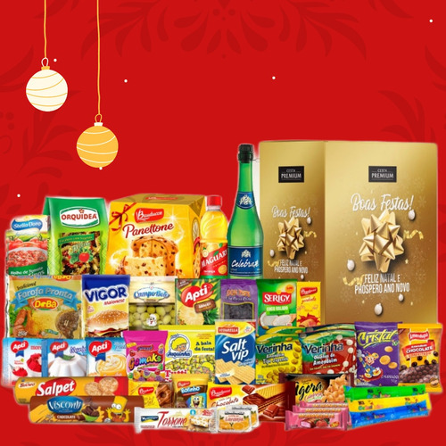Cesta De Natal Especial Presente Premium 40 Itens Bauducco | MercadoLivre Cesta De Natal Especial Presente Premium 40 Itens Bauducco | MercadoLivre