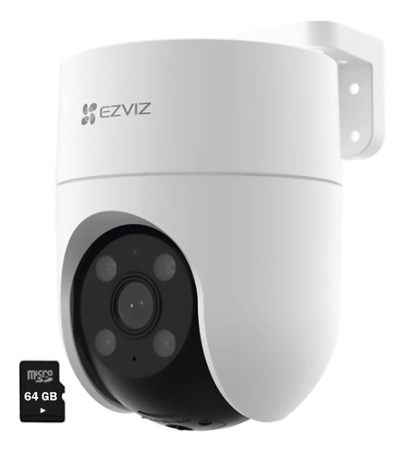 Cámara Seguridad Wifi H8c 3mp 2k Ezviz 360° Smart + Sd 64gb