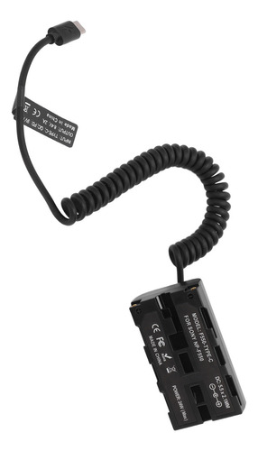 Adaptador De Corriente A Batería Ficticia Np F550, Cable De