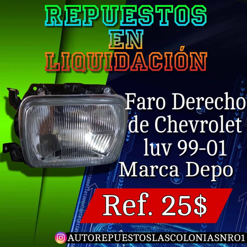 Faro Derecho De Chevrolet Luv 99-01