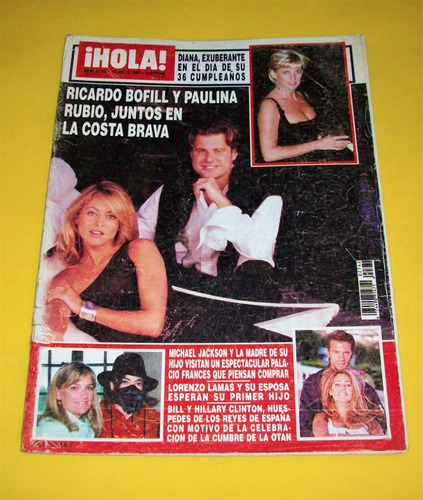 Paulina Rubio Revista Hola 97 Lorenzo Lamas Michael Jackson