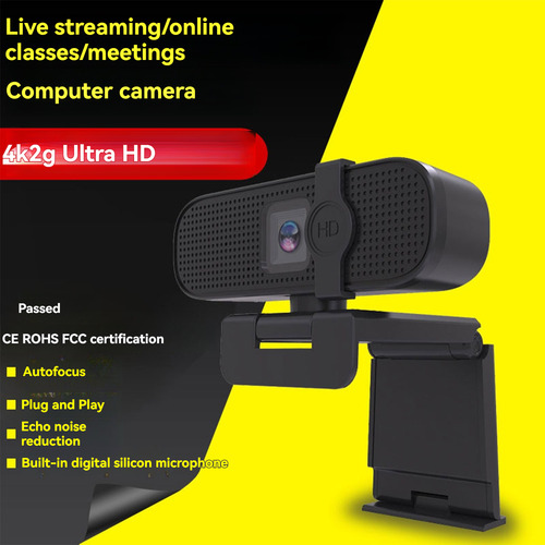 Cámara Web Usb Webcam 2k De Alta Definición Con Micrófono