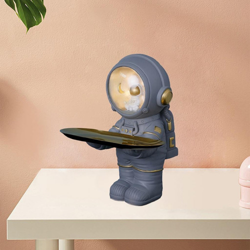 Escultura De Resina Estatua De Astronauta 21,5 X 18 X 17 Cm