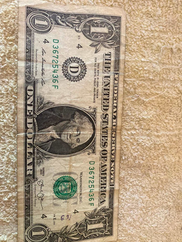 Imagen 1 de 2 de 1 Dolar Coleccionable De 1789