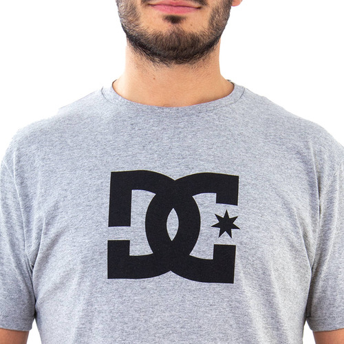 Imagen 2 de 4 de Remera Mc Dc Star (gri) Dc