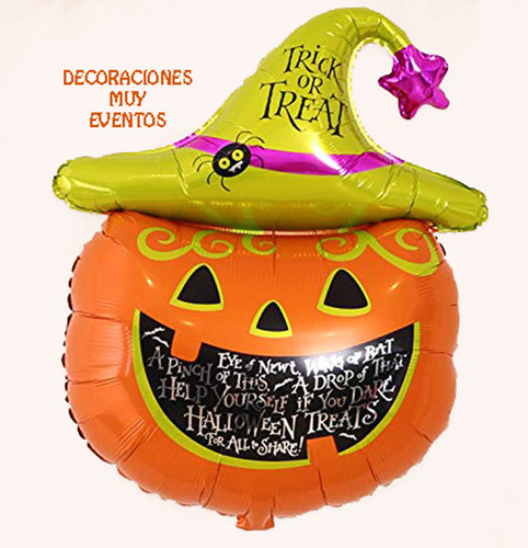 Globo Decoración Halloween Calabaza  14 Pulgadas