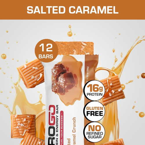 Barras De Bocadillos | Crujiente De Caramelo Salado (12 Unid
