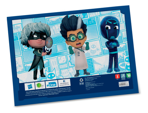 Pj Mask - Prancheta Para Colorir Com 1500 Adesivos: Não Aplica, De On Line Editora. Possui, Vol. Na. Editorial On Line Editora, Capa Mole, Edição 1 Em Português, 2021