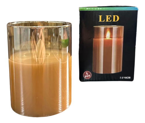 Set 2 Velas Led Llama Electrónica Decoración Interiores 10cm