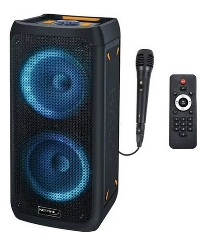 Parlante Torre Bluetooth Karaoke Con Microfono Fm Tws Usb Sd