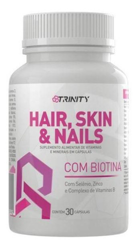 Imagem 1 de 2 de Hair Skin & Nails Com Biotina 30 Capsulas - Trinity