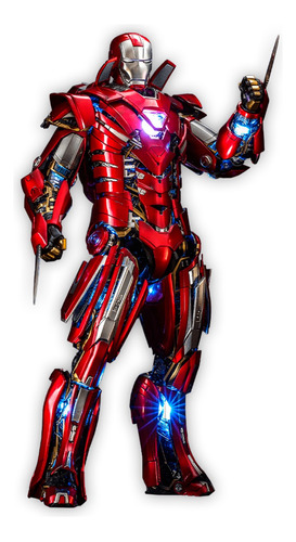 Hot Toys Iron Man Silver Centurion Armor Suit Up Version