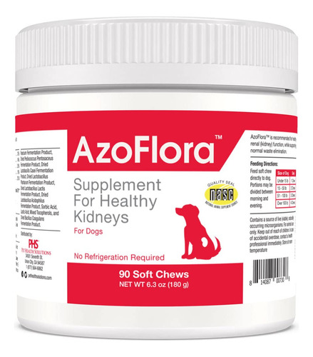 Azoflora Suplemento Para Rinones Saludables Para Perros, Mej