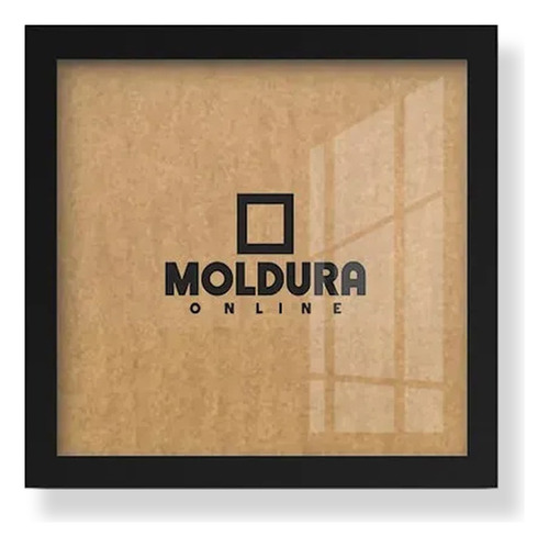 Moldura Decorativa Poster Para Foto 40x40 C/ Vidro Qualidade