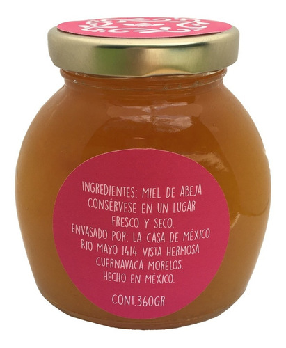 Amorita Miel Mantequilla Orgánica 100% Pura 360 Gr Morelos