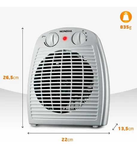 Aquecedor De Ar Mondial 1500w Termoventilação Branco 220v