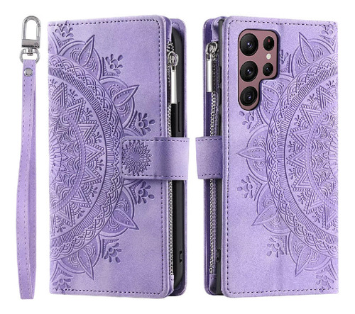 Funda Tipo Cartera De Piel Con Cierre Tipo Bandolera Con Cor