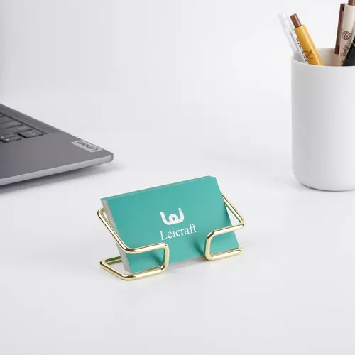 Soporte De Tarjetas De Negocios De Leicraft Para Escritorio,