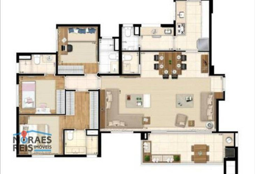 Alugo Apartamento 3 Suites - Metrô Brooklin - Ap16085
