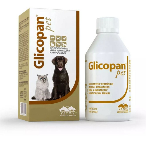 Vetnil Suplemento Vitamínico Para Cães Glicopan Pet 125ml