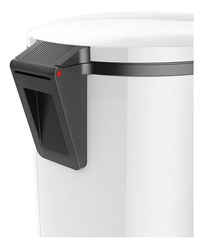 Imagen 4 de 8 de Cubo Residuos Hailo 12 Lts, Cierre Soft Blanco Design Pure M