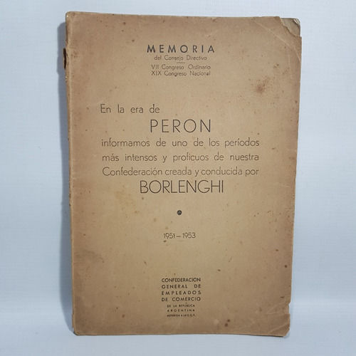 Perón Y Empleados Comercio Peronismo Sindic Libro Mag 61589