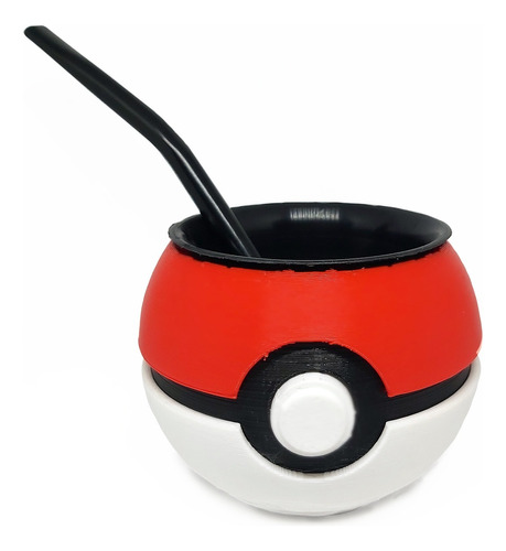 Mate Pokeball Pokemon Impresion 3d + Bombilla